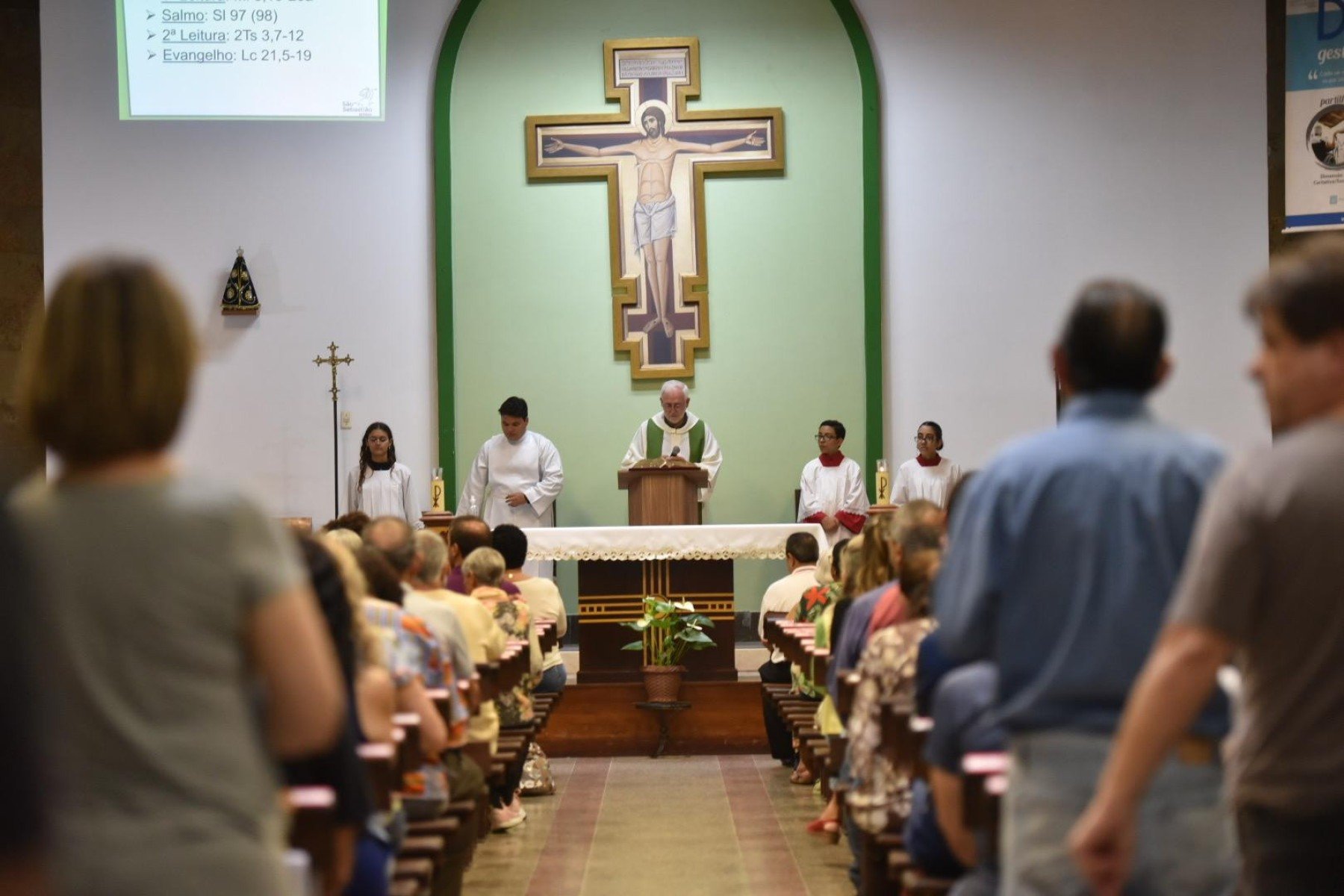 Missa de sétimo dia foi realizada neste sábado (15/11)-Ramon Lisboa/EM/D.A Press