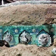 Escavações revelam carruagem de 2 mil anos em Pompeia -  Divulgação/Parque Arqueológico de Pompeia