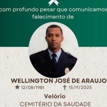 Grande BH: guarda civil municipal será sepultado nesta segunda (17/11) - Divulgação/Prefeitura de Santa Luzia