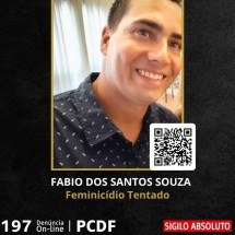 PC divulga foto de homem que tentou matar ex jogando carro em ribanceira