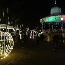 Quantas lâmpadas foram usadas na iluminação de Natal da Praça da Liberdade? - Marcos Vieira/EM/D.A.Press