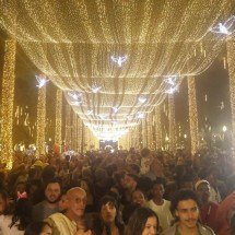 'Trenó voador' abre a iluminação de Natal na Praça da Liberdade  - Marcos Vieira/EM/D.A.Press