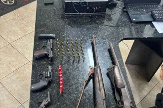 MG: suspeito de violência doméstica é preso com cinco armas
