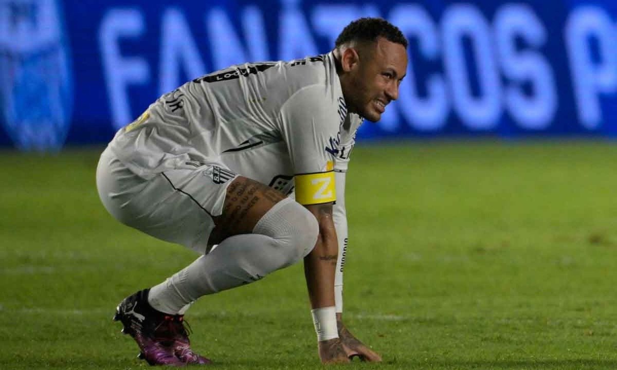 O desempenho de Neymar pelo Santos neste Brasileiro está abaixo do esperado -  (crédito: Nelson ALMEIDA / AFP – 16/5/25)