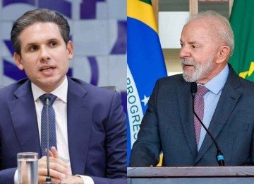 Hugo Motta (Republicanos-PB), presidente da Câmara dos Deputados, e o presidente Lula (PT) -  (crédito: Marina Ramos / Câmara dos Deputados e Ricardo Stuckert / PR)