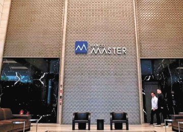 Fachada do Banco Master, que foi liquidado extrajudicialmente pelo Banco Central -  (crédito: Divulgação)