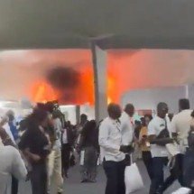 Incêndio atinge pavilhão da COP30 - Reprodução/Redes sociais