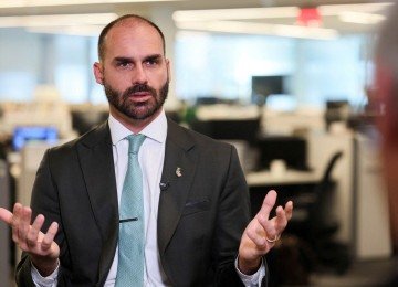 Eduardo disse ontem que Tarc&iacute;sio &eacute; um tecnocrata de centro que pensa que ainda h&aacute; margem para o di&aacute;logo com Alexandre de Moraes -  (crédito:  Reuters/Folhapress)