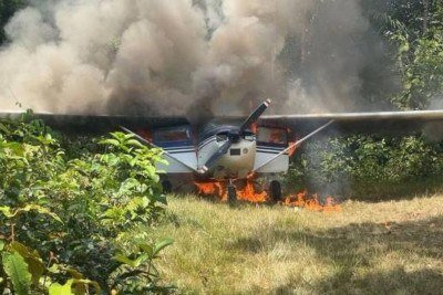 Avião vindo da Venezuela invadiu o espaço aéreo brasileiro e foi abordado por caças da FAB -  (crédito: Divulgação/Força Aérea Brasileira (FAB))