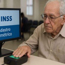INSS: cadastro biométrico será obrigatório para novos benefícios - imagem gerada por inteligência artificial/Acervo Estado de Minas
