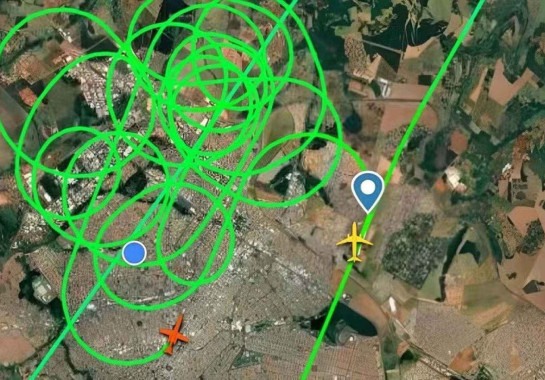 Reprodução/Flightradas 24