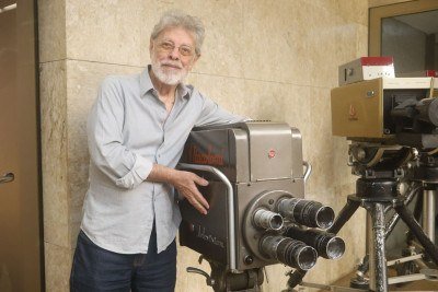 Cl&oacute;vis Prates, 85 anos (participou da inaugura&ccedil;&atilde;o da TV Itacolomi, em 1955, como ator de teleteatro; posteriormente, atuou como cinegrafista at&eacute; se tornar diretor de programa&ccedil;&atilde;o) -  (crédito: Marcos Vieira/EM/D.A Press)