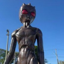 Nova escultura reforça fama de Varginha como ‘capital dos extraterrestres’ - Divulgação 