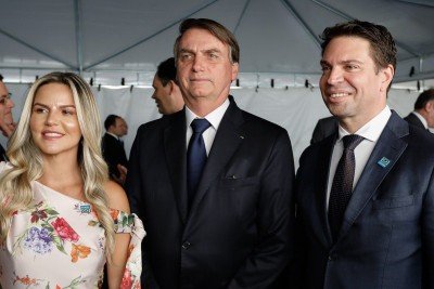  (Bras..lia - DF, 11/07/2019) Presidente da Rep..blica, Jair Bolsonaro posa para foto com convidados da solenidade..Foto: Carolina Antunes/PR
     -  (crédito: Carolina Antunes/PR)