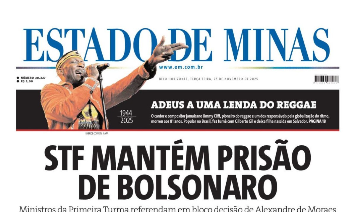Estado de Minas - (crédito: Capa do Estado de Minas)