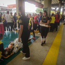 Simulado de acidente grave é realizado no metrô de Belo Horizonte  - Leandro Couri/EM/D.A Press