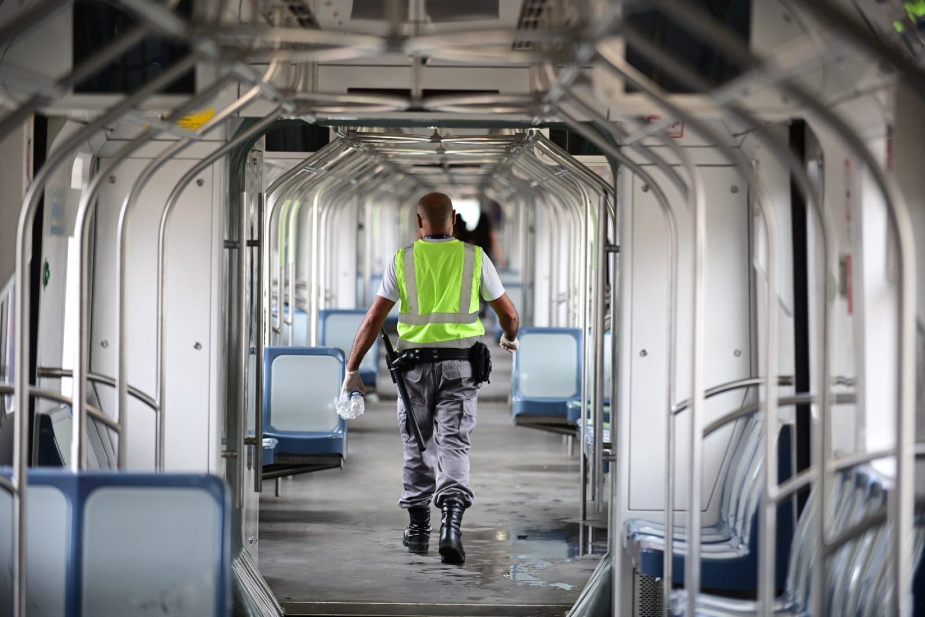 Simulação de acidente no metrô de BH