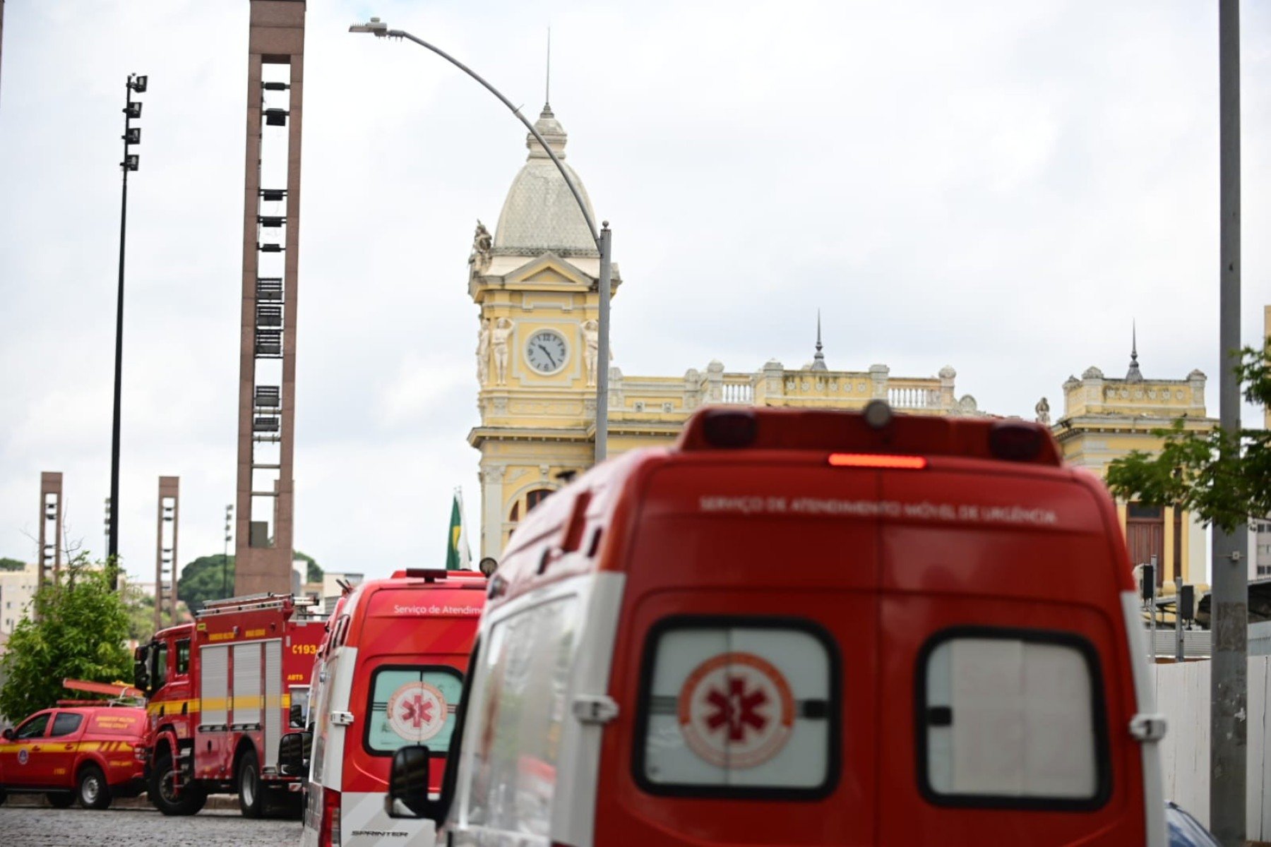 Simulação de acidente no metrô de BH