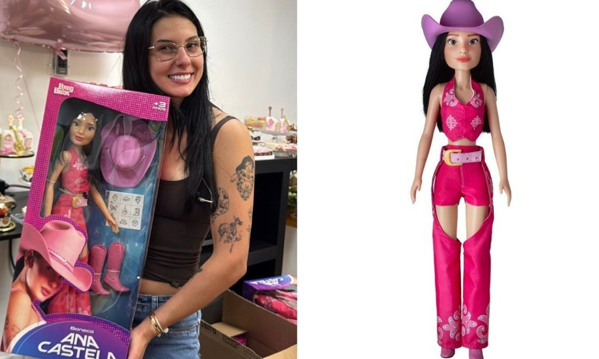 Ana Castela estreia no universo infantil com boneca oficial - Novabrink / divulga&ccedil;&atilde;o