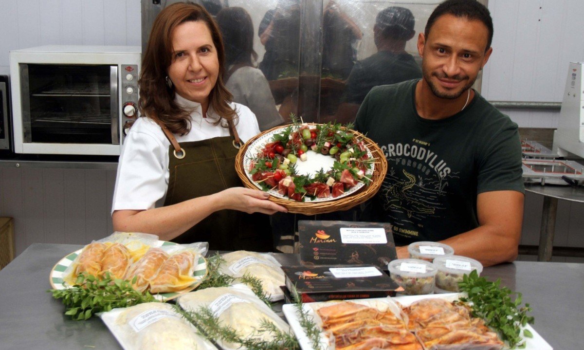 'Fazemos pratos da culin&aacute;ria da &eacute;poca com ideias mais sofisticadas, sem perder a tradi&ccedil;&atilde;o' - Marina Ticon (ao lado do s&oacute;cio Rafael Ricardo), Marinar Gourmet