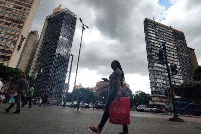 Céu nublado na capital mineira
       -  (crédito:  Jair Amaral/EM/D.A Press)