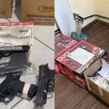 Armas e explosivos são encontrados sem proteção em delegacia da Grande BH - Divulgação/Sindep