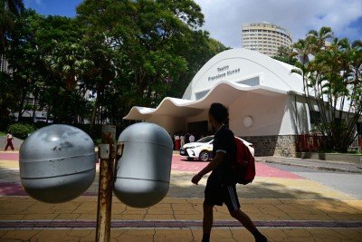 Convênio entre PBH e TJMG prevê revitalização do teatro Francisco Nunes assim como dos bancos, das lixeiras, guaritas e caminhos do Parque Municipal. -  (crédito: Leandro Couri/EM/D.A.Press)