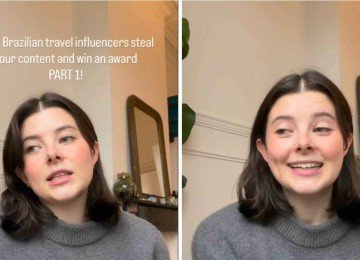 Criadora de conteúdo sobre viagens acusa brasileiros de plágio -  (crédito: Redes sociais )