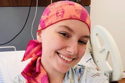 Em outubro, a influenciadora passou por um transplante de medula &oacute;ssea, em que o doador foi seu pr&oacute;prio pai -  (crédito: Instagram/reprodu&ccedil;&atilde;o)