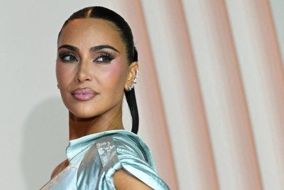 Kim Kardashian em lançamento da série 'Tudo É Justo'  -  (crédito: BERTRAND GUAY/AFP)