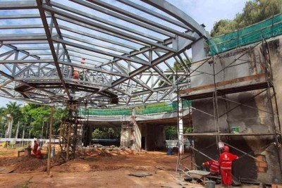 Imagem divulgada pela PBH em 11/06/2025. Uma nova data para a conclus&atilde;o das obras do Espa&ccedil;o Multiuso do Parque Municipal Am&eacute;rico Renn&eacute; Giannetti ainda n&atilde;o foi definida -  (crédito: Divulga&ccedil;&atilde;o/PBH )