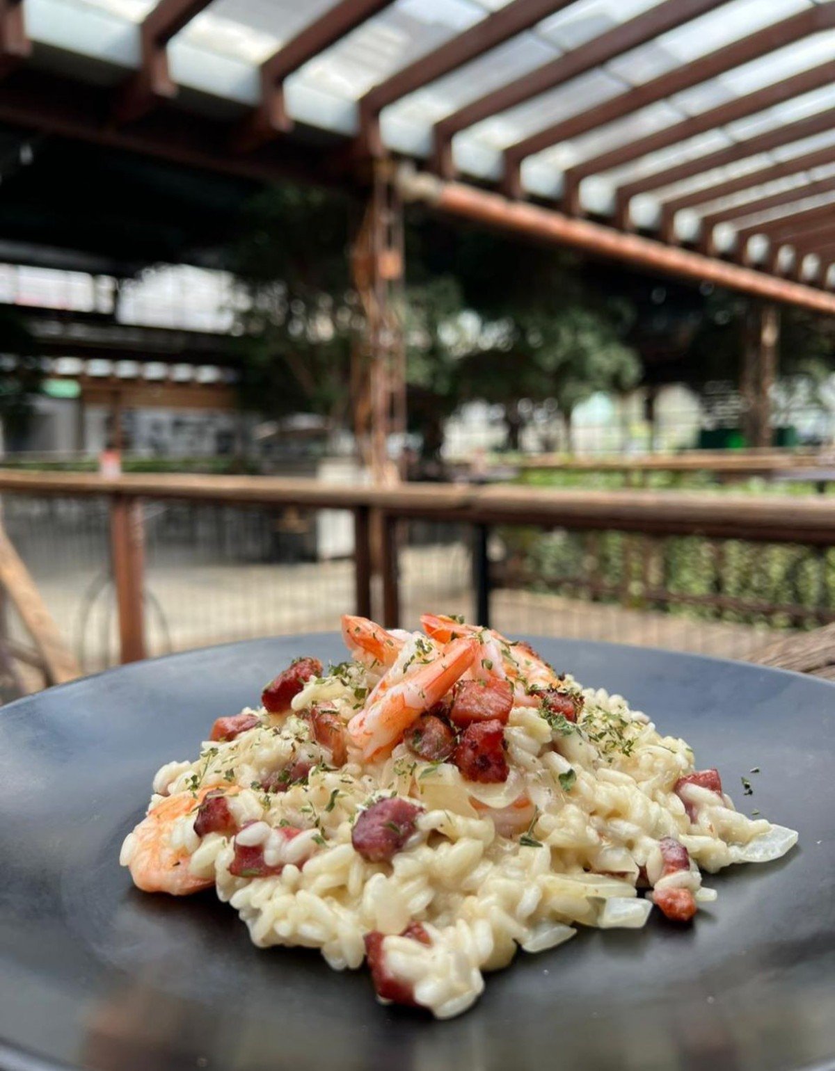 Risoto de camar&atilde;o e bacon &eacute; um dos pratos do Bacon Folia