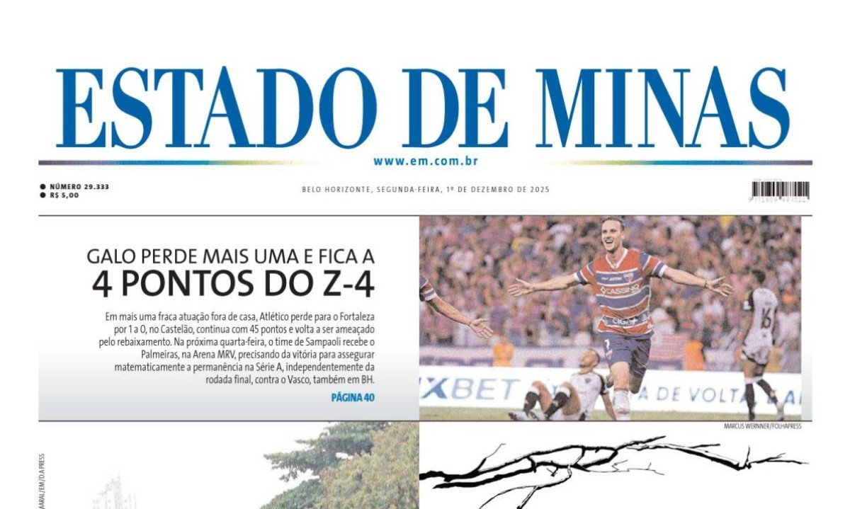 Estado de Minas -  (crédito: Capa do Estado de Minas)