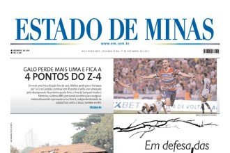 CONFIRA A CAPA DO ESTADO DE MINAS DO DIA 01/12/2025