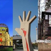 Memoriais preservam a História em pontos turísticos mundo afora -  montagem sobre imagens de Wikimédia Commons e Instagram