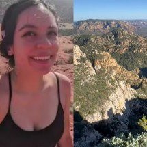 Pra quem não viu: Mulher é resgatada após três dias no cânion do ‘Fim do Mundo’ - Montagem/Reprodução/Coconino County Sheriff's Office