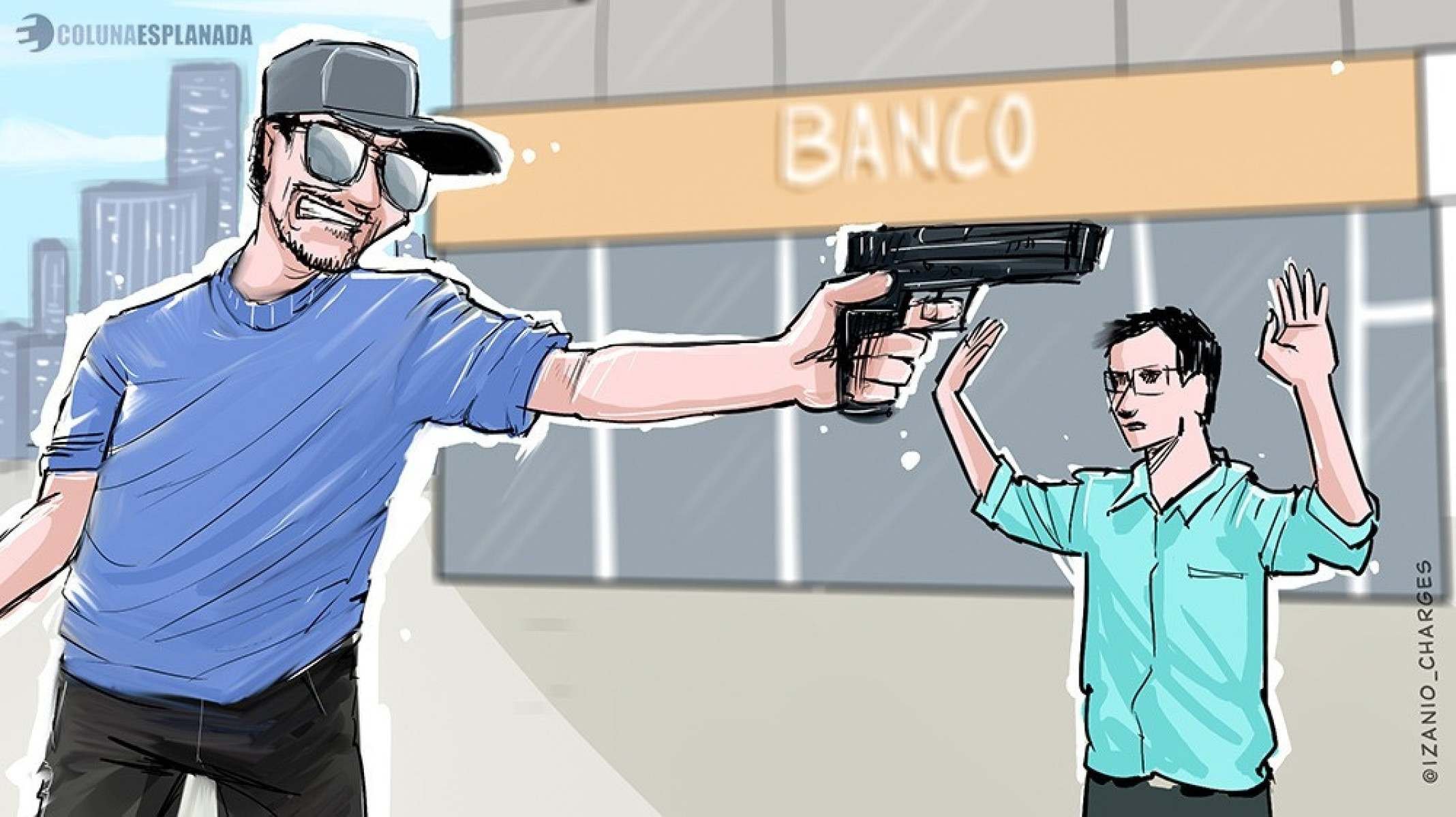 Charge por @izanio_charges -  (crédito: @izanio_charges)