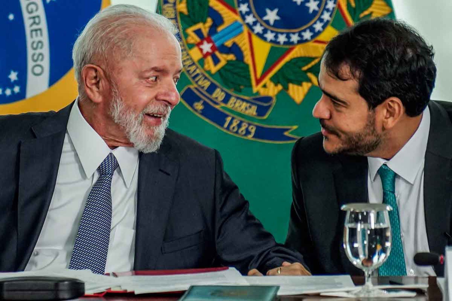  O presidente Lula contrariou a preferência do presidente do Senado ao indicar Jorge Messias para o STF -  (crédito: Rafa Neddermeyer/ Agência Brasil – 11/10/25)