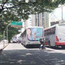 Manifestação complica trânsito na Avenida Amazonas em BH - Izabel Cristina A. Gonçalves/Divulgação