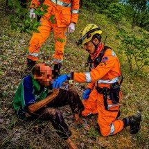 Idoso de 85 anos desaparecido há três dias é encontrado em MG - Corpo de Bombeiros/Reprodução