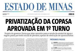 CONFIRA A CAPA DO ESTADO DE MINAS DO DIA 03/12/2025