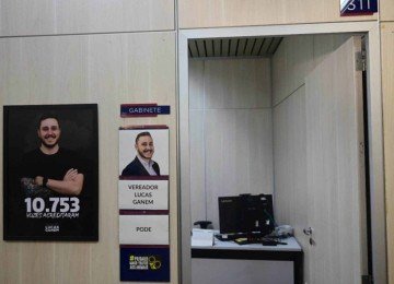 A Câmara Municipal de Belo Horizonte iniciou, nesta segunda-feira (1º/12), a análise de uma denúncia contra o vereador Lucas Ganem (Podemos) -  (crédito: Leandro Couri/EM/D.A.Press)