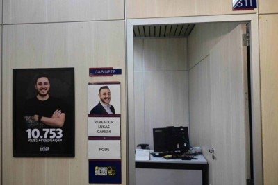 A Câmara Municipal de Belo Horizonte iniciou, nesta segunda-feira (1º/12), a análise de uma denúncia contra o vereador Lucas Ganem (Podemos) -  (crédito: Leandro Couri/EM/D.A.Press)