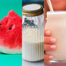 Alimentos que ajudam a aliviar os desconfortos na barriga - Montagem Flipar