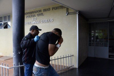 Até o momento, dois suspeitos foram presos por participação no ataque -  (crédito: Túlio Santos/EM/D.A.Press)