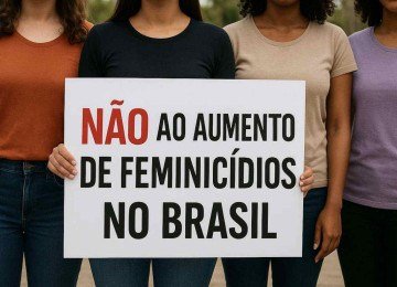 Ministério da Justiça executou 0,1% do orçamento de plano contra feminicídio, diz relatório -  (crédito: Imagem gerada por inteligência artificial/Acervo Estado de Minas)