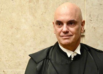 Alexandre de Moraes foi exaltado como herói pelo Financial Times -  (crédito: Evaristo Sá / AFP)