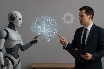 A inteligência artificial nos processos de planejamento estratégico corporativo -  (crédito: Imagem criada por inteligência artificial/Acervo Estado de Minas)