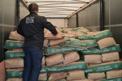 A carga recuperada pela Polícia Civil é avaliada em R$ 1 milhão -  (crédito: PCMG)