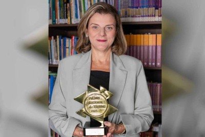 Advogada mineira Luciana Atheniense conquistou o Prêmio Nacional de Turismo 2025 na categoria Imprensa e Mídias Sociais -  (crédito: Junia Chaves/Divulgação)